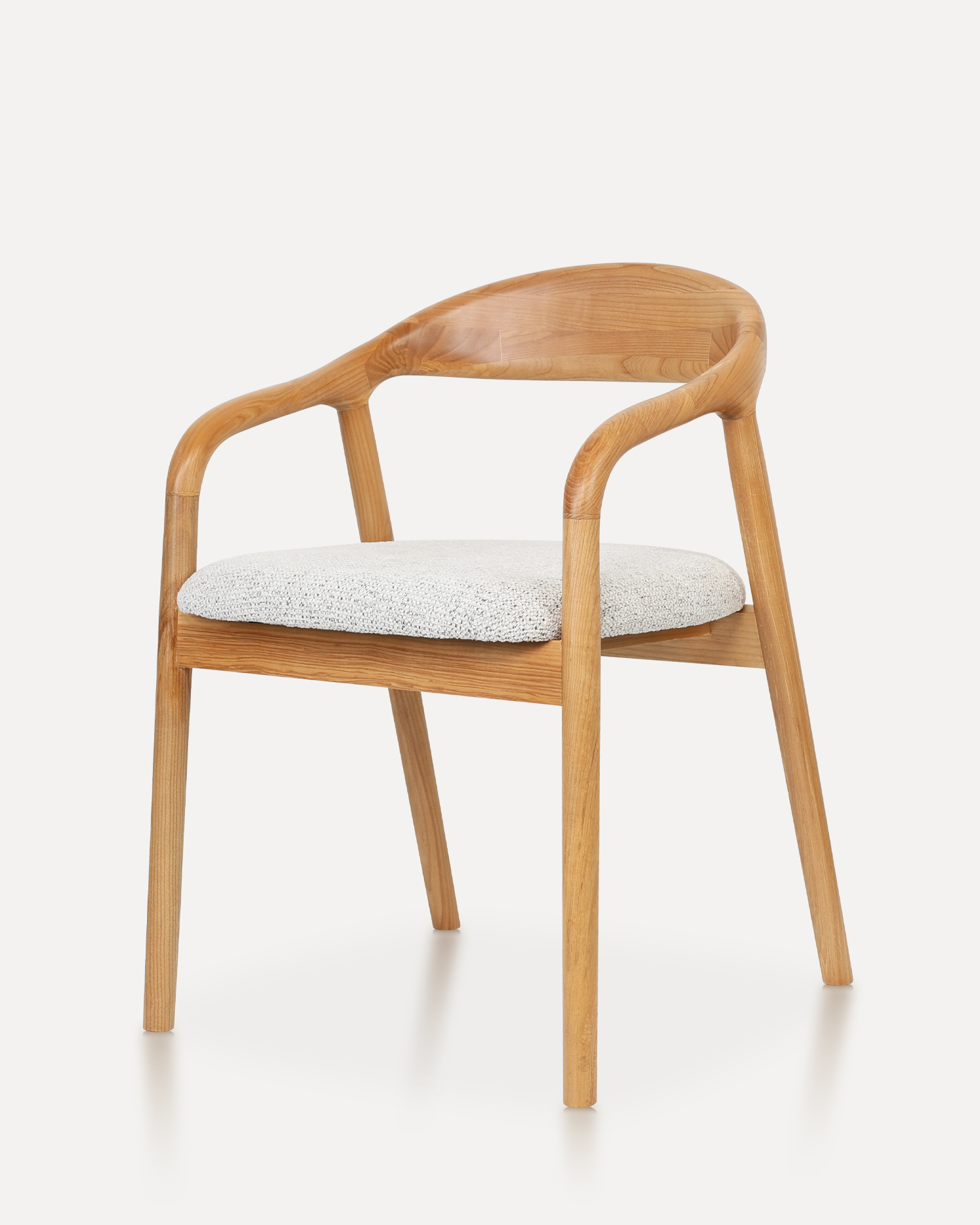 Arched-back Wooden Chair