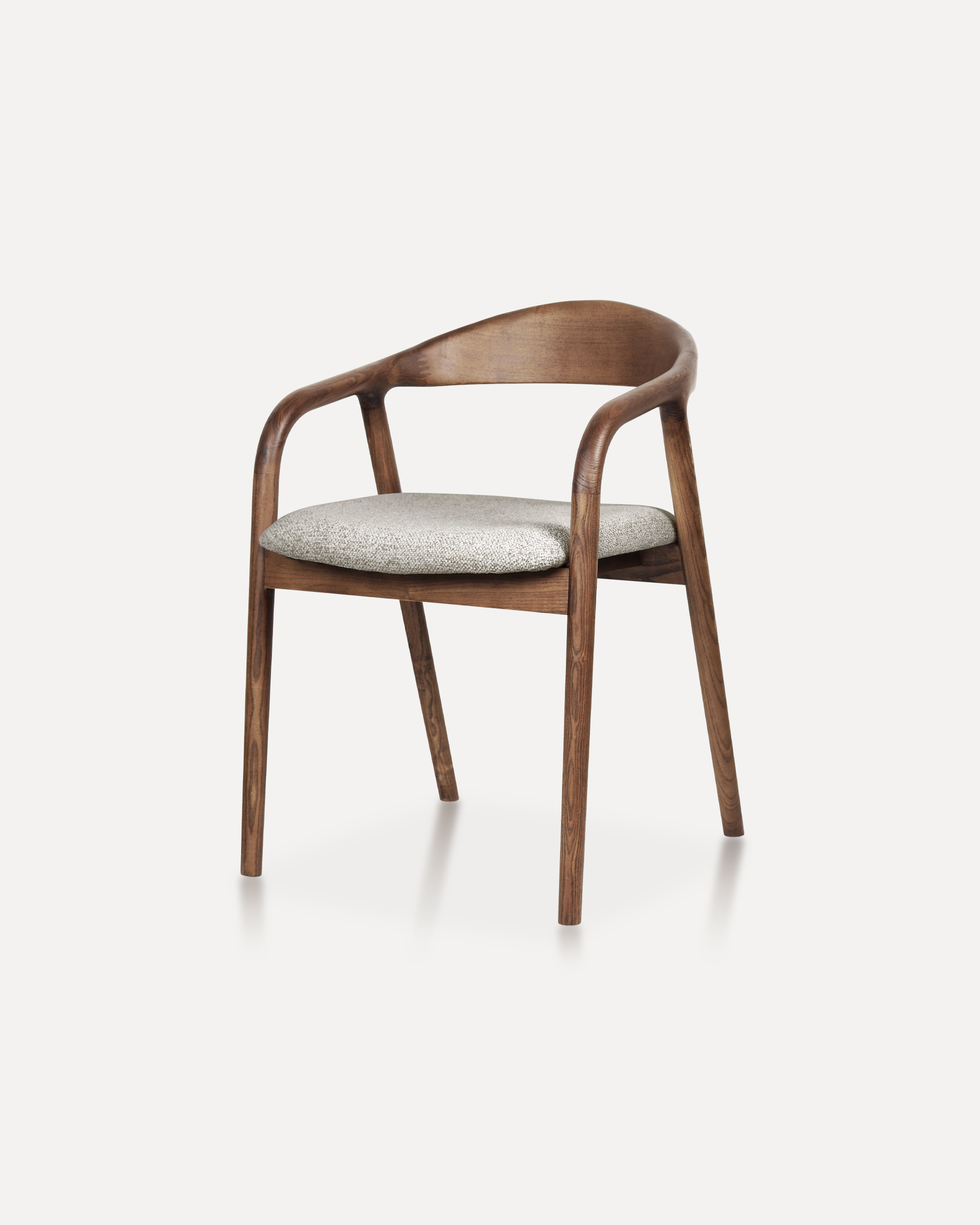 Arched-back Wooden Chair
