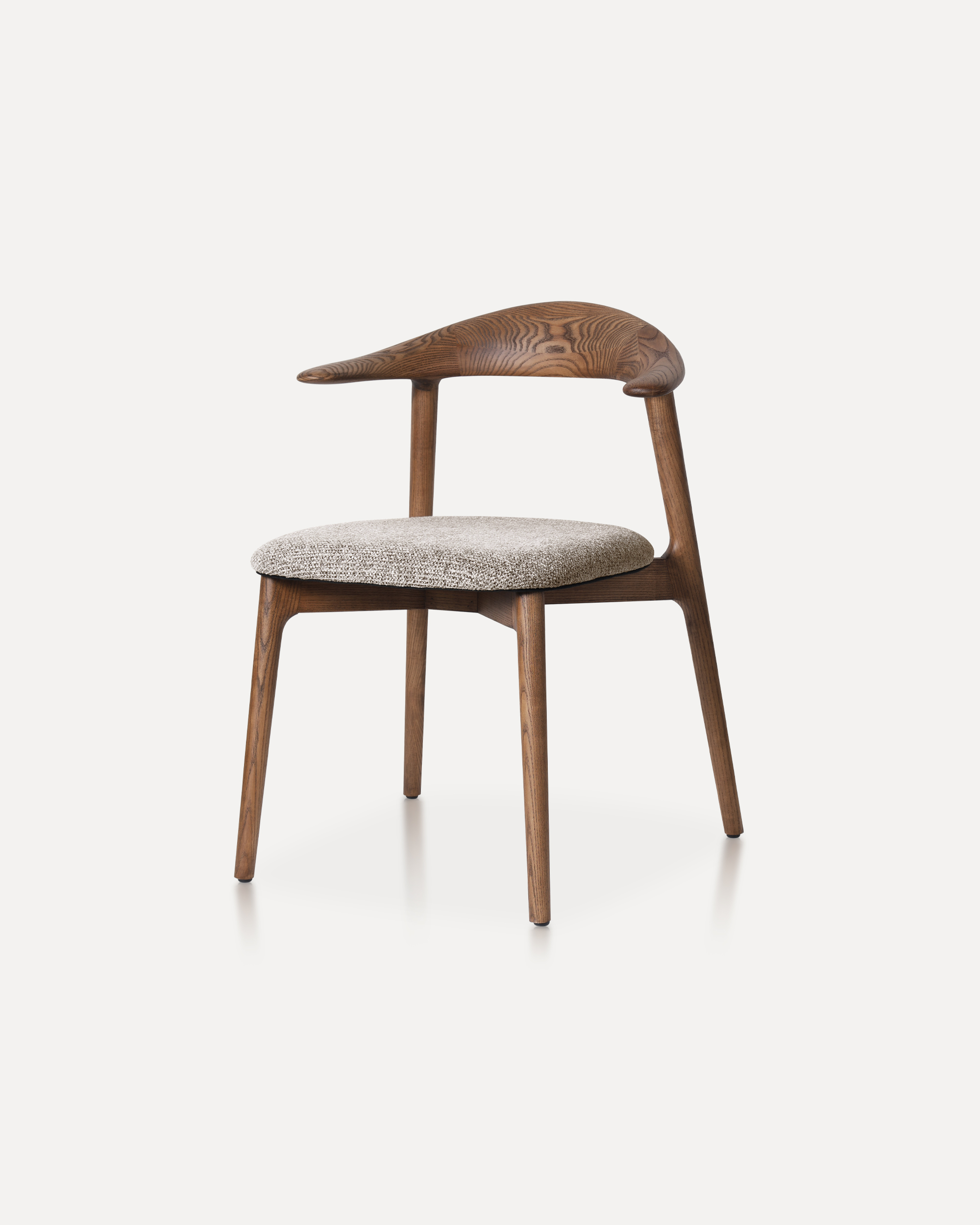 Timeless Sculpted OX Wooden Dining Chair