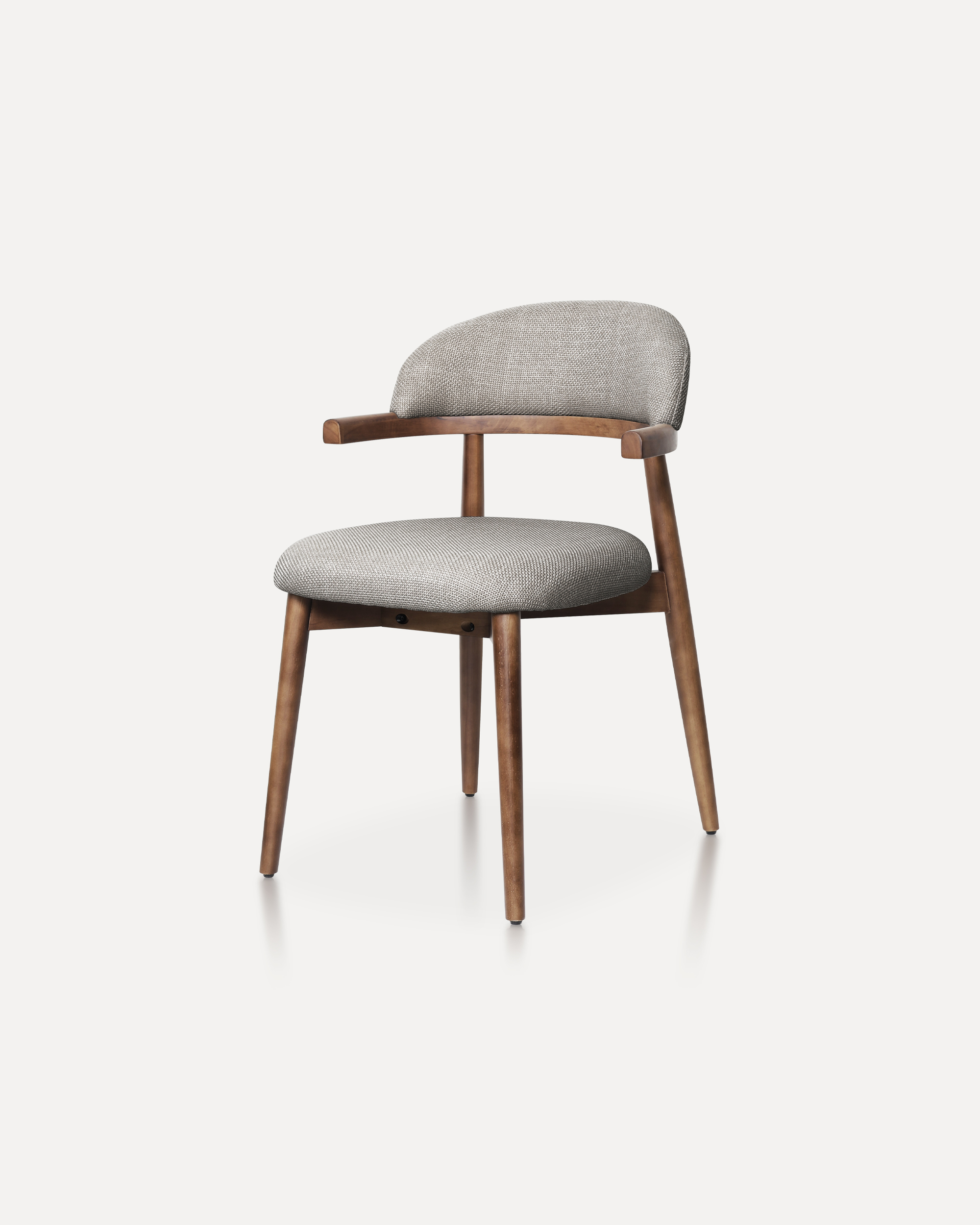 Flat pack small box rubberwood dining chair